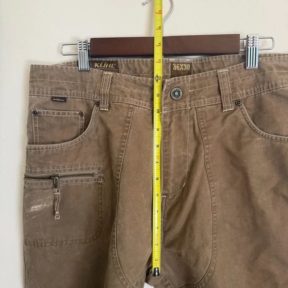 KÜHL Crag Series Men’s Hiking Pants 36x30 Brown Outdoor Work Utility - Picture 12 of 16